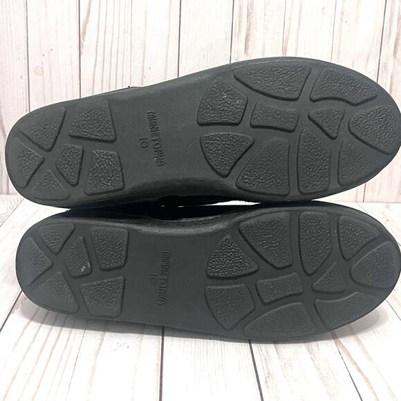 Minnetonka Women's Black Suede Sheepskin Wool Lined Short Boots Size 10 - Picture 7 of 13